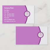 Brustkrebs-Bewusstseins-Visitenkarte Visitenkarte (Vorne/Hinten)