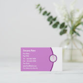 Brustkrebs-Bewusstseins-Visitenkarte Visitenkarte (Stehend Vorderseite)