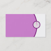 Brustkrebs-Bewusstseins-Visitenkarte Visitenkarte (Rückseite)