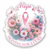 Brustkrebs-Bewusstseinsband Aufkleber (Vorderseite)
