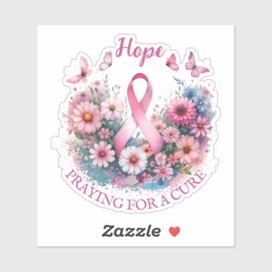 Brustkrebs-Bewusstseinsband Aufkleber (Blatt)