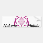 Brustkrebs-Bewusstseinsband Autoaufkleber (Vorne)