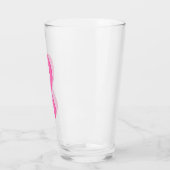 Brustkrebs-Bewusstseinsband mit Blume Glas (Links)