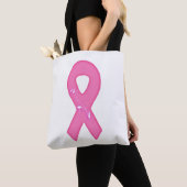 Brustkrebs-Bewusstseinsband mit Blume Tasche (Von Nahem)