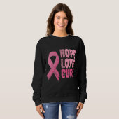 Brustkrebs-Bewusstseinsbekleidung Sweatshirt (Vorne ganz)