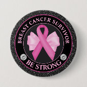 Brustkrebs-Bewusstseinsbildung Button (Vorderseite)