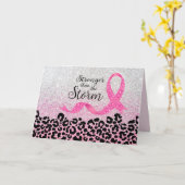 Brustkrebs-Bewusstseinsbildung Karte (Gelbe Blume)