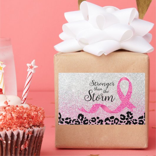 Brustkrebs-Bewusstseinsbildung Rechteckiger Aufkleber (Party)