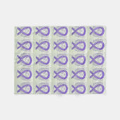 Brustkrebs-Bewusstseinsblanken Fleecedecke (Vorderseite (Horizontal))