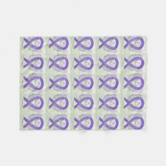 Brustkrebs-Bewusstseinsblanken Fleecedecke (Vorderseite (Horizontal))