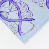 Brustkrebs-Bewusstseinsblanken Fleecedecke (Ecke)