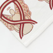 Brustkrebs-Bewusstseinsblanken Fleecedecke (Ecke)