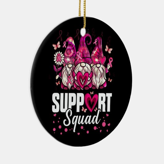 Brustkrebs-Bewusstseinsgewinne unterstützen Pink Keramik Ornament (Rechts)