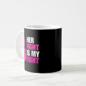 Brustkrebs-Bewusstseinsjunge von Husband Support S Kaffeetasse (Vorderseite Links)