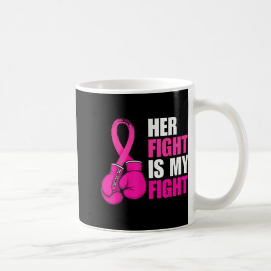 Brustkrebs-Bewusstseinsjunge von Husband Support S Kaffeetasse (Rechts)