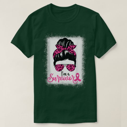Brustkrebs-Bewusstseinslage Frauen Leopard Pri T-Shirt (Design vorne)
