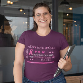 Brustkrebs-Bewusstseinsmonat Große Größe T-Shirt