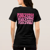 Brustkrebs-Bewusstseinsmonat PinkOctober Blend Tri-Blend Shirt (Rückseite)