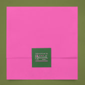 Brustkrebs-Bewusstseinsmonat Quadratischer Aufkleber