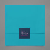 Brustkrebs-Bewusstseinsmonat Quadratischer Aufkleber