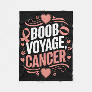 Brustkrebs-Bewusstseinsmonat Rosa Ribbon Chemothe Fleecedecke