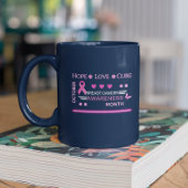 Brustkrebs-Bewusstseinsmonat Zweifarbige Tasse