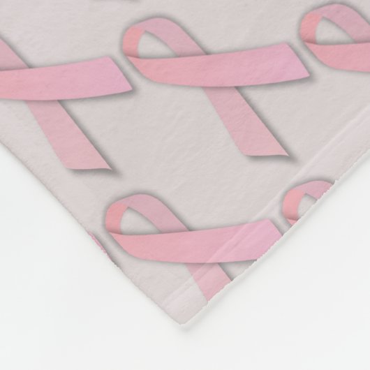 Brustkrebs-Bewusstseinsmuster Fleecedecke (Ecke)