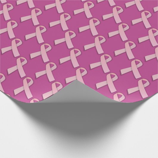 Brustkrebs-Bewusstseinsmuster Geschenkpapier (Ecke)
