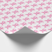 Brustkrebs-Bewusstseinsmuster Geschenkpapier (Ecke)