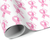 Brustkrebs-Bewusstseinsmuster Geschenkpapier (Rolleneckpunkt)