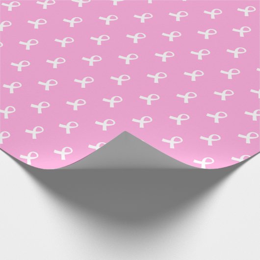 Brustkrebs-Bewusstseinsmuster Geschenkpapier (Ecke)