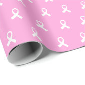 Brustkrebs-Bewusstseinsmuster Geschenkpapier (Rolleneckpunkt)