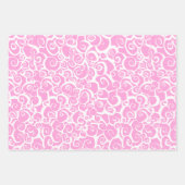 Brustkrebs-Bewusstseinsmuster Geschenkpapier Set (Vorderseite 3)