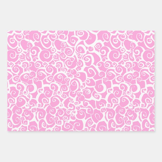 Brustkrebs-Bewusstseinsmuster Geschenkpapier Set (Vorderseite 3)