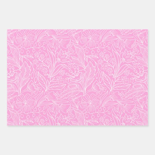 Brustkrebs-Bewusstseinsmuster Geschenkpapier Set (Vorderseite 2)