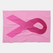Brustkrebs-Bewusstseinsrosaband Küchentuch (Horizontal)