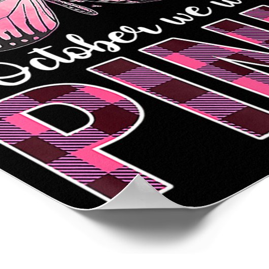 Brustkrebs-Bewusstseinsstörung - Im Oktober Poster (Ecke)