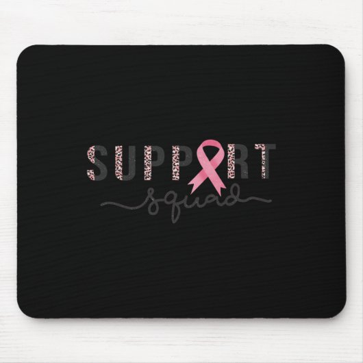 Brustkrebs-Bewusstseinsstufe Rosa Schleife Mousepad (Vorne)