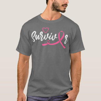 Brustkrebs-Bewusstseinsüberlebnis Pink Ribbon Canc T-Shirt