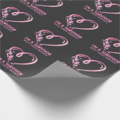 Brustkrebs-Bewusstseinsüberlebung Niedlicher Schme Geschenkpapier (Ecke)