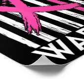 Brustkrebs-Bewusstseinsunterhalt eines Brustkrebse Poster (Ecke)