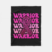 Brustkrebs-Bewusstseinswarrior Rosa Band rosa rosa Fleecedecke (Vorderseite)