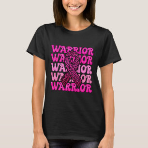 Brustkrebs-Bewusstseinswarrior Rosa Band rosa rosa T-Shirt