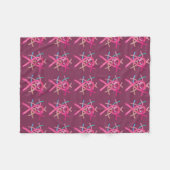 Brustkrebs Bewusstseinswüste Ribbons Fleece Blanke (Vorderseite (Horizontal))
