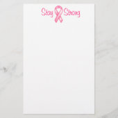 Brustkrebs Bleibe starkes Multiband-Stationery Briefpapier (Vorderseite)