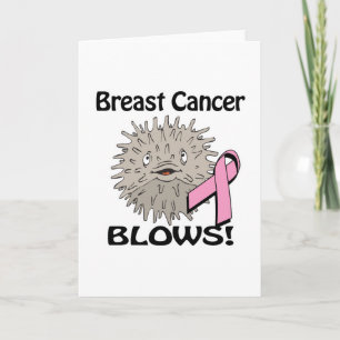 Brustkrebs Blows Awareness Design Karte