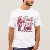 Brustkrebs-Bow 2025 T - Shirt | Awa (Vorderseite)