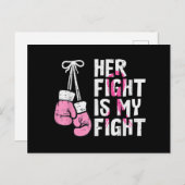 Brustkrebs-Boxen loben ihren Kampf gegen meine Kam Postkarte (Vorne/Hinten)