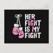 Brustkrebs-Boxen loben ihren Kampf gegen meine Kam Postkarte (Vorderseite)