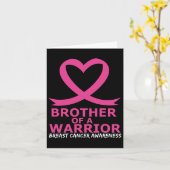 Brustkrebs Bruderschaft eines kriegerischen rosa H Karte (Gelbe Blume)